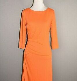J Mclaughlin Fall Orange Sage Dress
